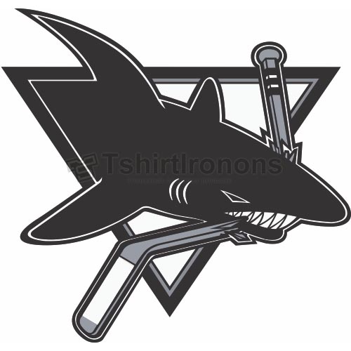 San Jose Sharks T-shirts Iron On Transfers N310 - Click Image to Close